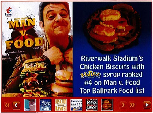 ALAGA Syrup featured on Man vs Food